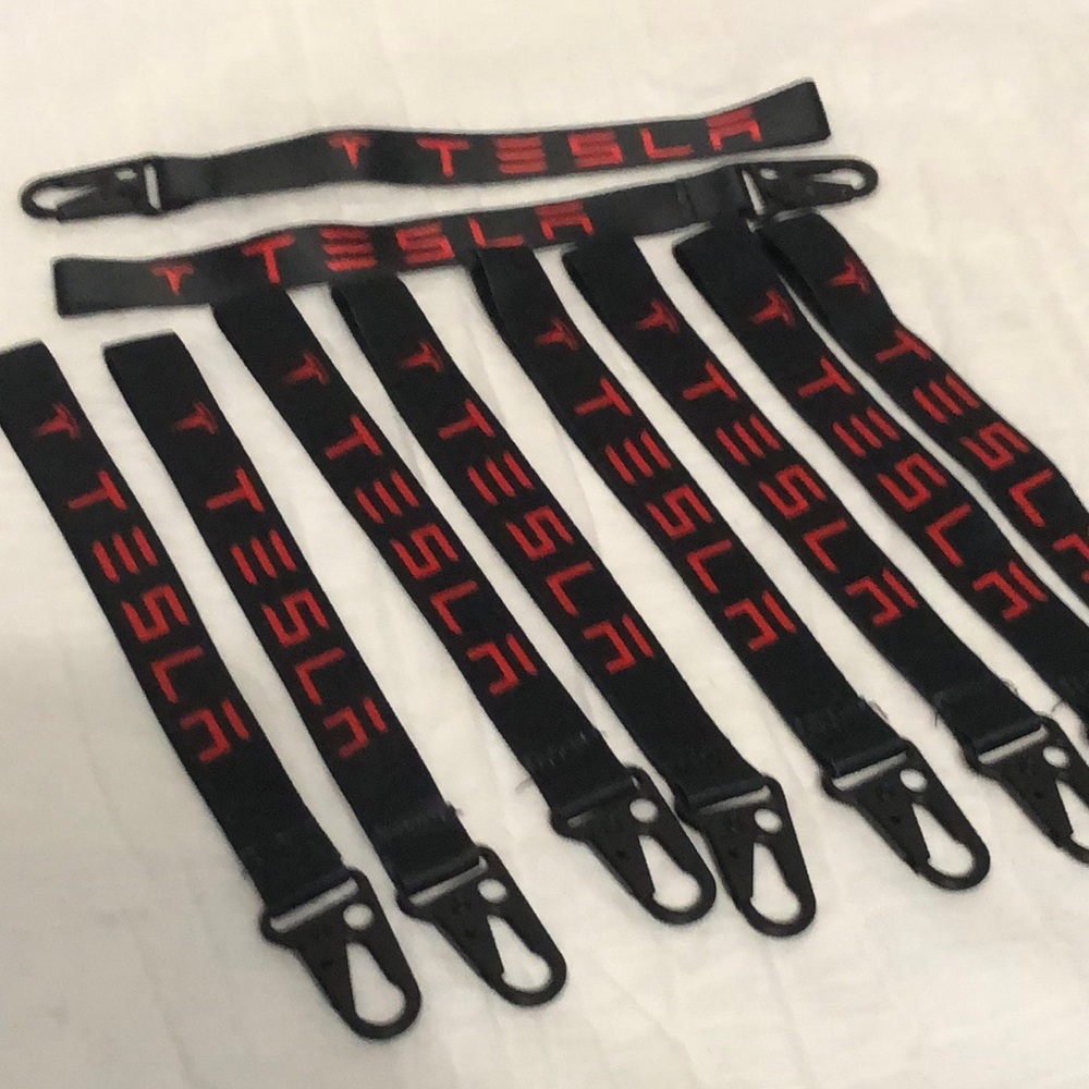 Tesla Keyring Straps with Metal Clasps bundle 10
